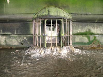 Criminals were locked in this cage and left to drown when the tide came in.