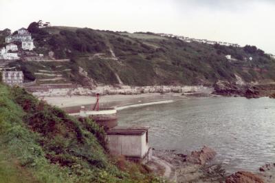 Looe beach from west Looe.