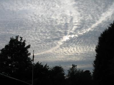 This gap in the clouds appeared minutes after the 21 flew past.