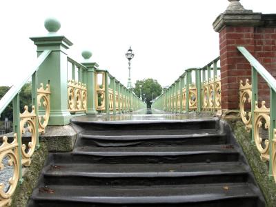 Path across Richmond footbridge.