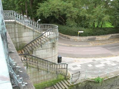 Steps going down to Ranelagh Drive.