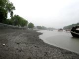 Looking upriver from Putney Pier at low tide.