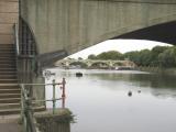 Richmond Lock from under Twickenham bridge.