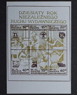 Znaczki podziemnej Solidarnosci / The underground Solidarity post stamps
