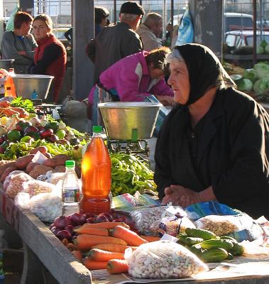 At the market