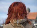 Girl with red hair - before