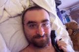 Jake in hospital, May 2005