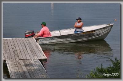 'sitting by the dock in the bay ... '
