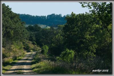 The river road along the Niobrara River ...