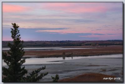 'Lewis + Clark Trail by early morning light ... '