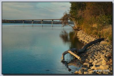 'Lewis + Clark Trail by early morning light ... '