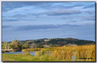 'Lewis + Clark Trail by early morning light ... '