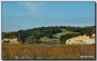 'Lewis + Clark Trail by early morning light ... '