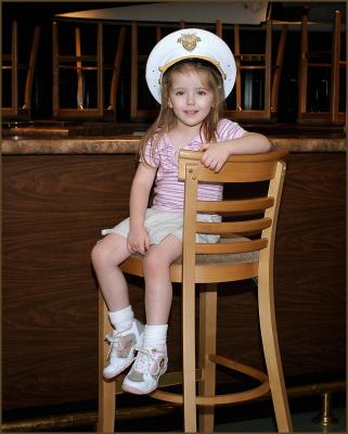 Morgan in Uncle David's Hat