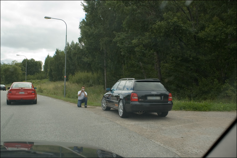 During our motorcade