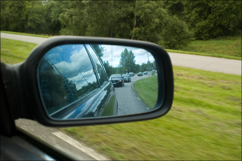 During our motorcade