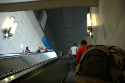 July 2005 -  Metro line 14 Escalator 75013