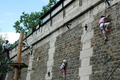 July 2005  - Climbing wall