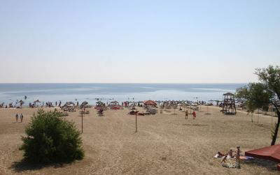 View to the Black Sea from the Hotel room in Mamaia