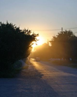 Sunset near Pitesti