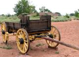 Old wagon buck board