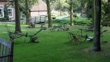 A farm museum with multiple types of old farm devices