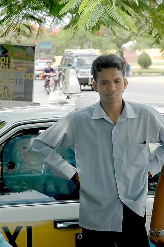 Our guide and taxi driver in Cambodia