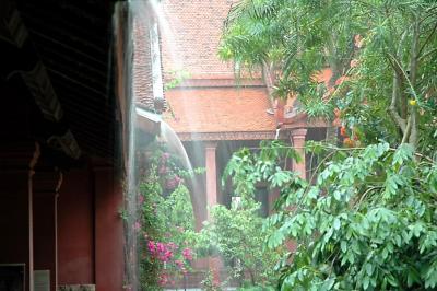 Phnom Penh, The National Museum in heavy rain