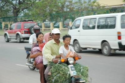 5 on bike and some luggage