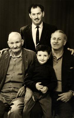 1963 - My grandfather, great grandfather, uncle and cousin