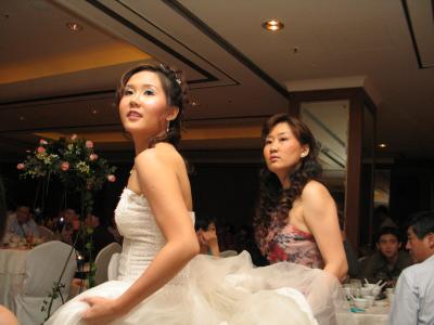 Sisters at a Chinese wedding