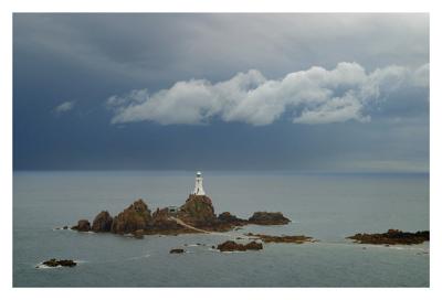 Prelude to a shower at Corbiere lighthouse