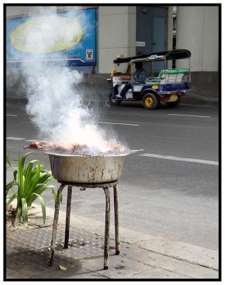 Cooking Chicken in Bangkok