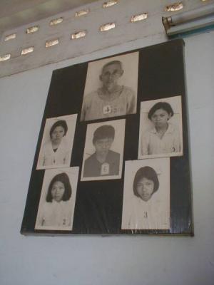 Victims of Khmer Rouge at Tuol Sleng
