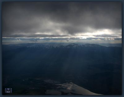 Over Utah on the way Home