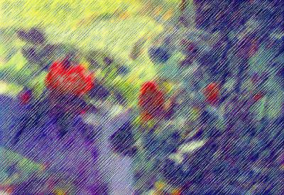 several pastels with waterpaper