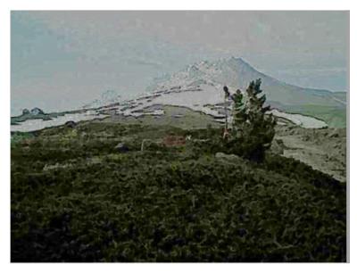 snowfield watercolor