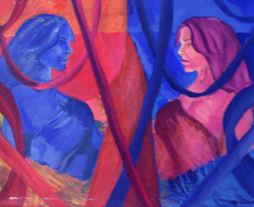 Split Personality 2003 (12X15) Acrylic on Canvas