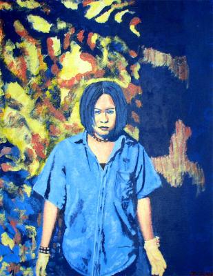 Self_Portrait 2003 (16''X20'') Acrylic on Canvas