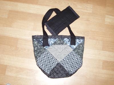 black purse $30.00, wallet $20.00.