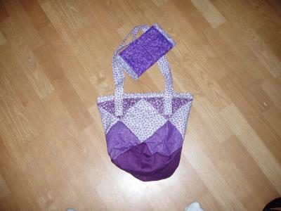 purple purse $30.00, wallet $20.00