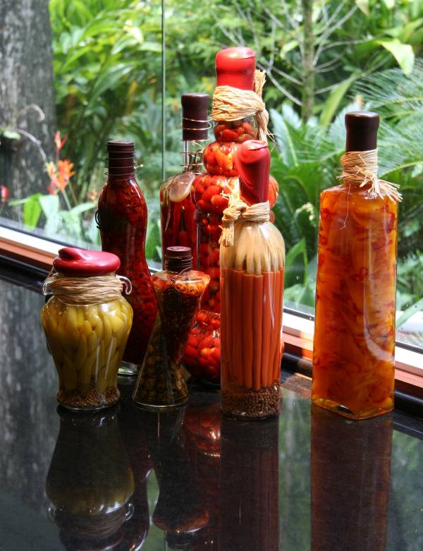 Vegetables under glass