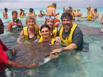 All of us hold stingray