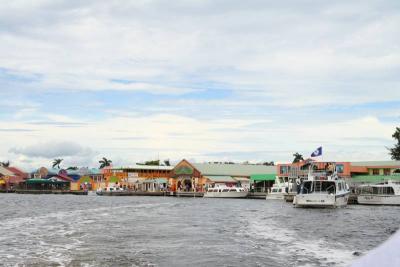The harbor at Belize City