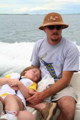 Tired tourist returns to the ship