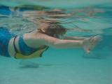 Nina swims