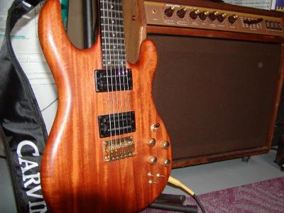 1996ish All Mahogany Carvin DC127 with active electronics