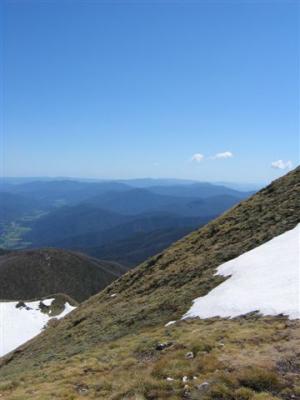 View to Harrietville from Feathertop
