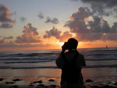 Dugan capturing the sunrise