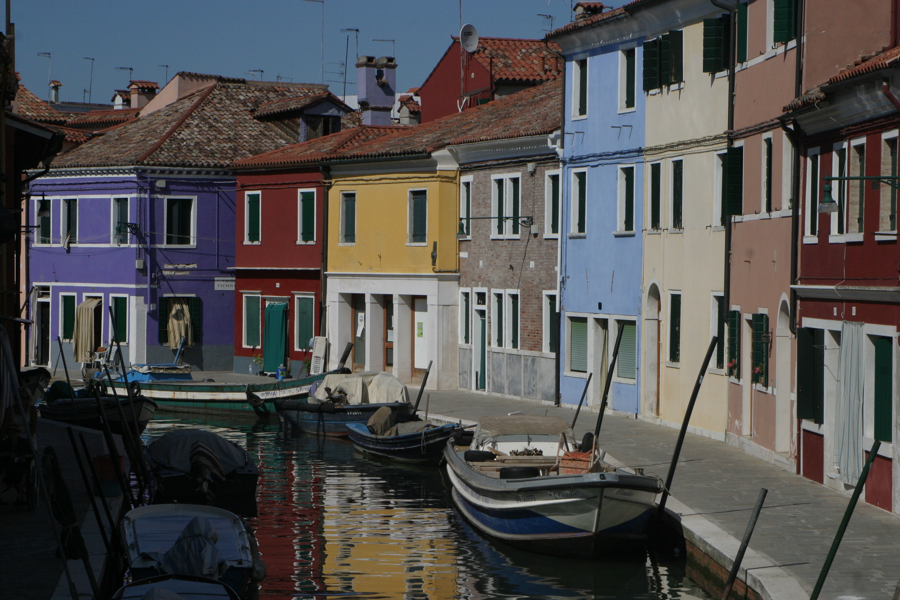 Colorful buildings on the island of Burano